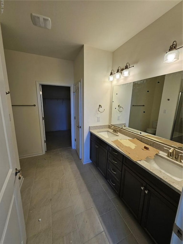 208 St Pauls Ave Unit 30-3, Smithfield, VA 23430 - full bath with double vanity, tile patterned floors, and a spacious closet