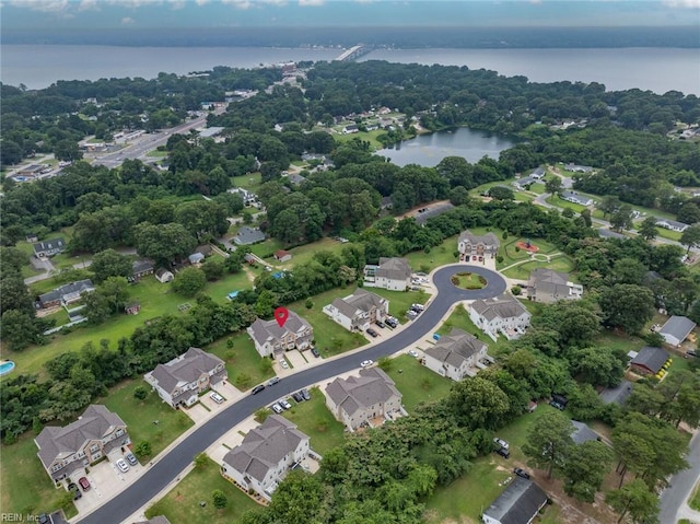 7546 Villa Ct Unit 37, Gloucester Point, VA 23062 - aerial overview of property's location featuring a large body of water and nearby suburban area