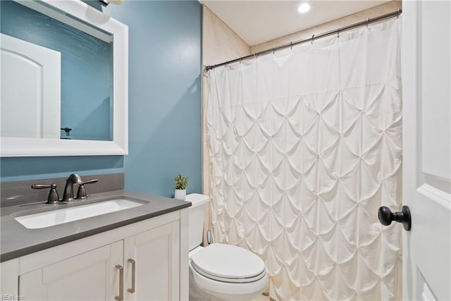6019 Tabiatha Ln, Lanexa, VA 23089 - bathroom featuring vanity and curtained shower