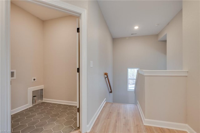 120 Rowland Creek Rd, Moyock, NC 27958 - laundry area featuring hookup for an electric dryer and recessed lighting