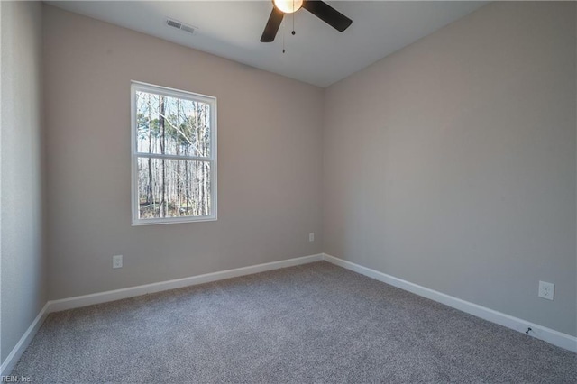 120 Rowland Creek Rd, Moyock, NC 27958 - carpeted spare room with ceiling fan and baseboards