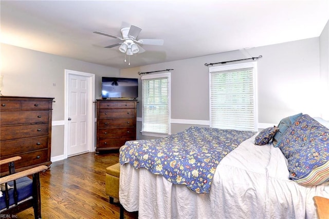 102 Whitehall Ct, Williamsburg, VA 23188 - bedroom featuring wood finished floors and a ceiling fan