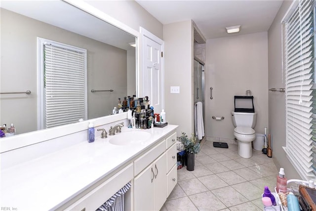 102 Whitehall Ct, Williamsburg, VA 23188 - full bath with vanity, a stall shower, and tile patterned flooring