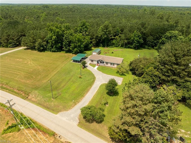 2501 Clancie Rd, Shacklefords, VA 23156 - overview of rural landscape with a forest