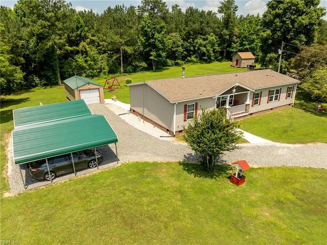 2501 Clancie Rd, Shacklefords, VA 23156 - view of subject property with a heavily wooded area