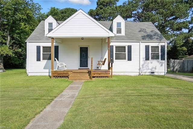 6 Albemarle St, Portsmouth, VA 23707 - cape cod house with covered porch and a shingled roof