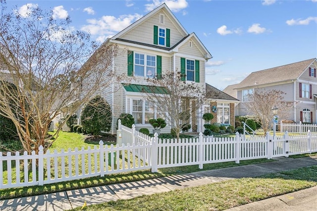 3139 Cider House Rd, Toano, VA 23168 - view of front of house featuring a fenced front yard