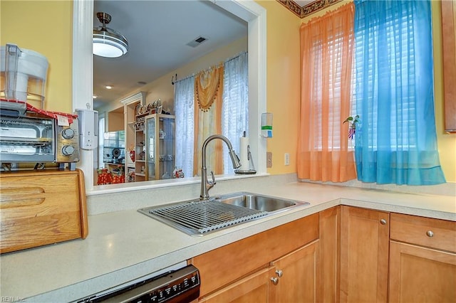 1132 Broadholme Pl Unit 642, Virginia Beach, VA 23455 - kitchen with dishwasher, light countertops, and brown cabinets