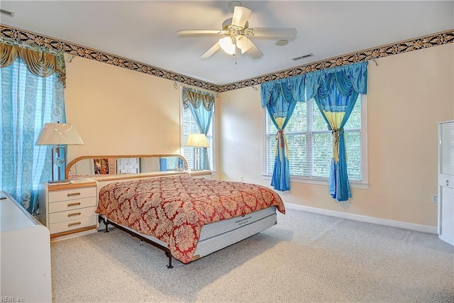 1132 Broadholme Pl Unit 642, Virginia Beach, VA 23455 - carpeted bedroom featuring baseboards and a ceiling fan