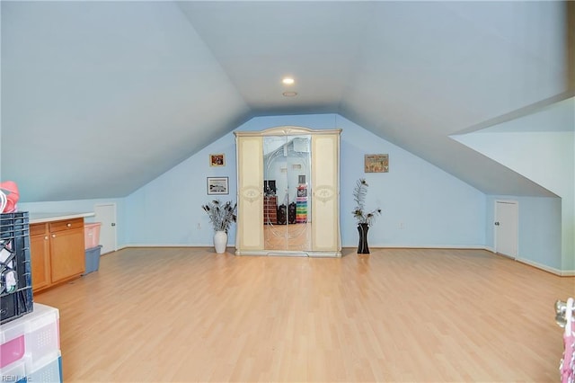 1132 Broadholme Pl Unit 642, Virginia Beach, VA 23455 - additional living space with light wood-style flooring and lofted ceiling