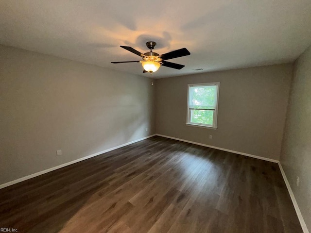 2020 Lyndora Rd, Virginia Beach, VA 23464 - unfurnished room featuring dark wood finished floors and a ceiling fan
