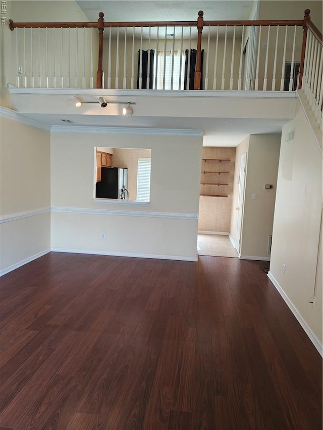 419 Adkins Arch Arch, Virginia Beach, VA 23462 - unfurnished living room with wood finished floors and a high ceiling