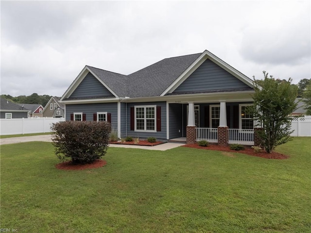 5420 Willow Lake Rd, Chesapeake, VA 23321 - craftsman house with covered porch and roof with shingles