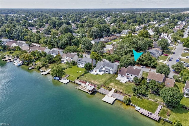 1545 Lake James Dr, Virginia Beach, VA 23464 - aerial perspective of suburban area with a nearby body of water