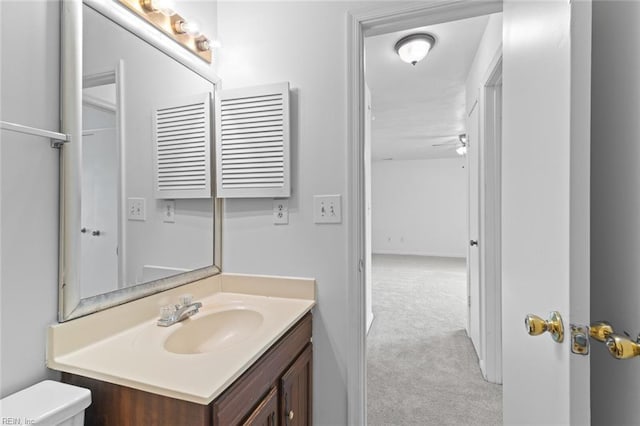5433 Davis Way, Virginia Beach, VA 23462 - half bath featuring vanity and ceiling fan