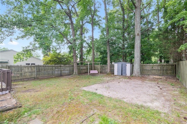 5433 Davis Way, Virginia Beach, VA 23462 - fenced backyard featuring a shed