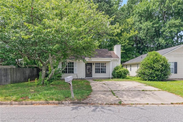 5433 Davis Way, Virginia Beach, VA 23462 - view of front of house with a chimney