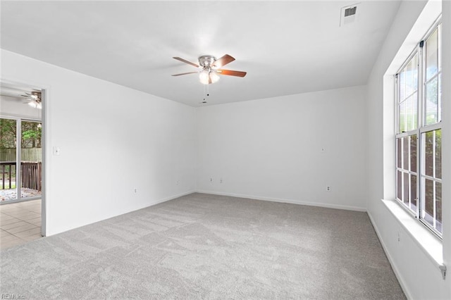 5433 Davis Way, Virginia Beach, VA 23462 - carpeted spare room featuring a ceiling fan
