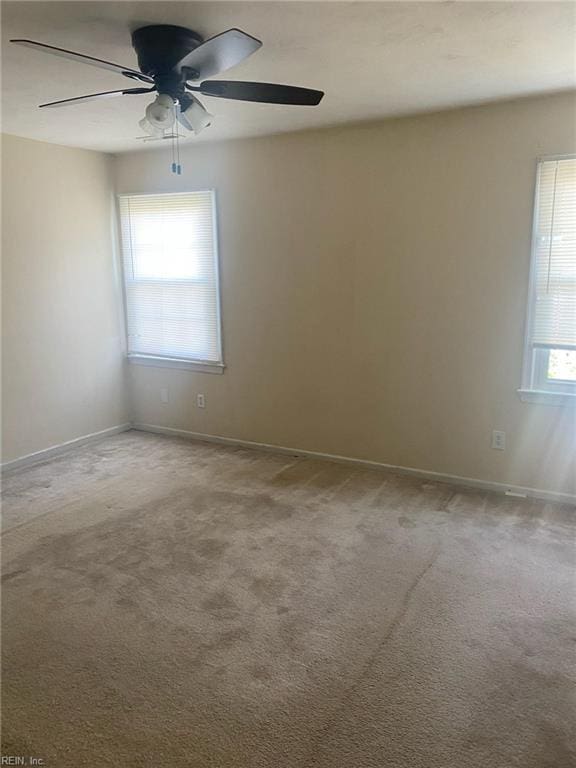 1623 Mantane Arch Arch, Virginia Beach, VA 23454 - carpeted spare room with baseboards and ceiling fan