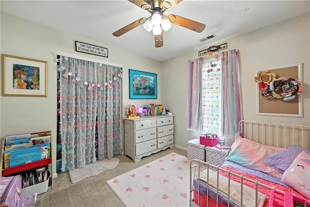 315 Sawmill Arch, Chesapeake, VA 23323 - carpeted bedroom featuring ceiling fan, a textured ceiling, and radiator