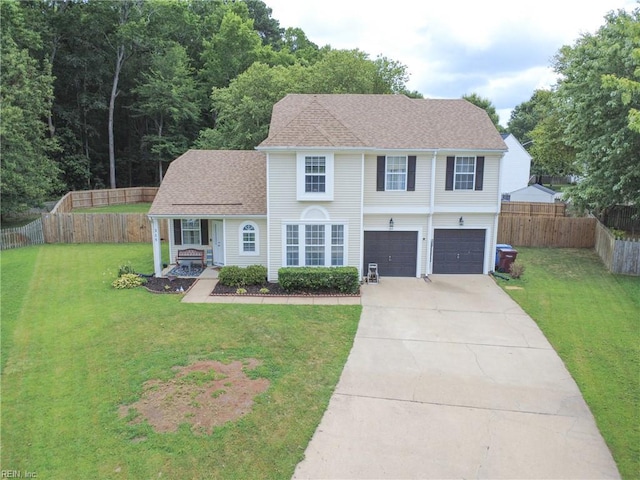 315 Sawmill Arch, Chesapeake, VA 23323 - view of front of house featuring concrete driveway, a garage, and a porch