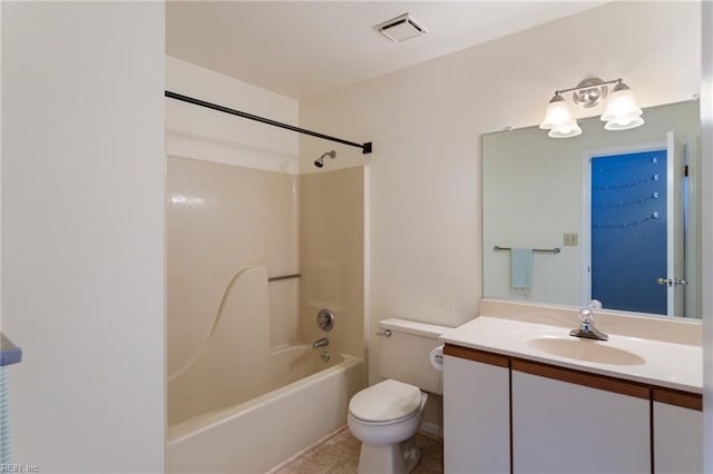 313 River Forest Rd, Virginia Beach, VA 23454 - full bathroom featuring vanity, washtub / shower combination, and tile patterned flooring