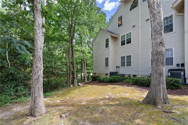 313 River Forest Rd, Virginia Beach, VA 23454 - view of side of home featuring a central air condition unit and crawl space