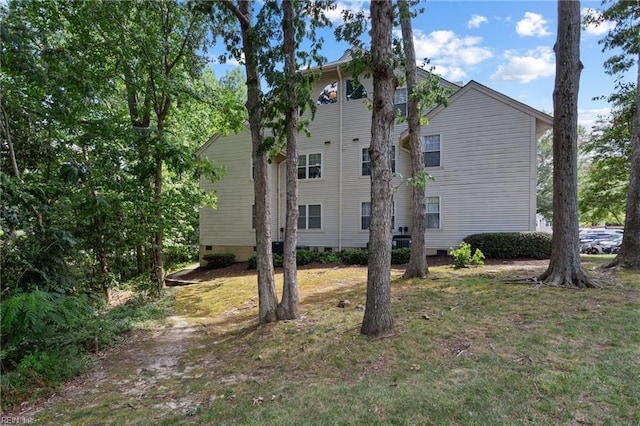 313 River Forest Rd, Virginia Beach, VA 23454 - view of home's exterior with crawl space and a lawn