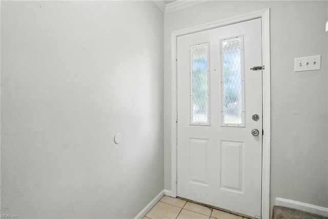 4636 Marlwood Way, Virginia Beach, VA 23462 - doorway with crown molding and light tile patterned floors