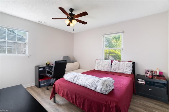 904 Gossman Dr, Virginia Beach, VA 23452 - bedroom with wood finished floors and ceiling fan