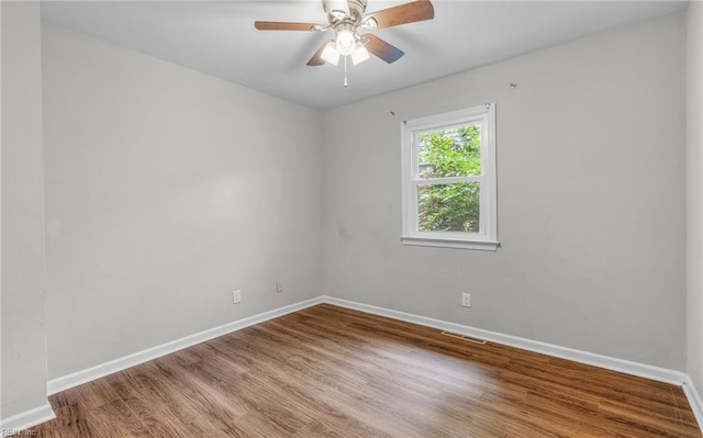 5991 Clear Springs Rd, Virginia Beach, VA 23464 - unfurnished room with wood finished floors and ceiling fan