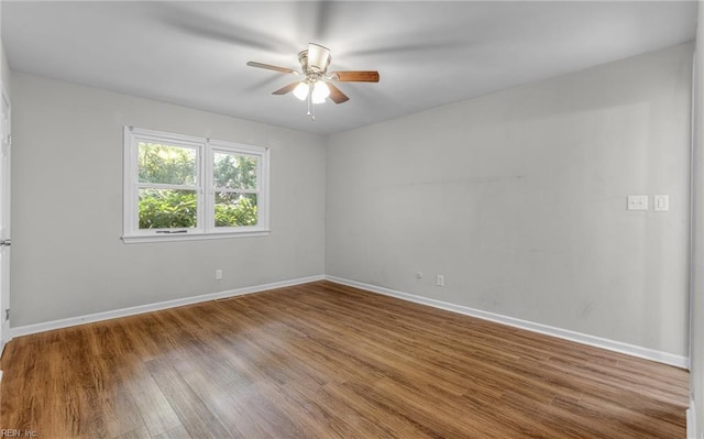5991 Clear Springs Rd, Virginia Beach, VA 23464 - empty room with ceiling fan and wood finished floors
