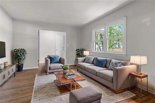 5991 Clear Springs Rd, Virginia Beach, VA 23464 - living area featuring wood finished floors and baseboards