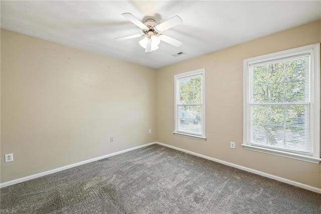 4300 Galston Ct, Chesapeake, VA 23321 - spare room featuring carpet floors and ceiling fan