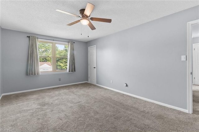 1760 Moonstone Dr, Virginia Beach, VA 23456 - carpeted spare room featuring a textured ceiling and ceiling fan