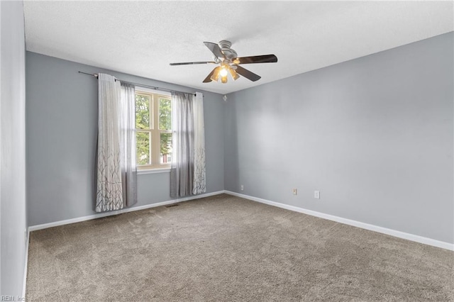 1760 Moonstone Dr, Virginia Beach, VA 23456 - carpeted empty room featuring ceiling fan and a textured ceiling