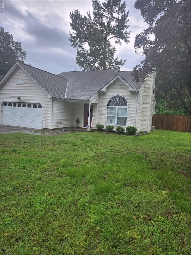 515 Burton St, Hampton, VA 23666 - ranch-style home with a garage, asphalt driveway, and roof with shingles