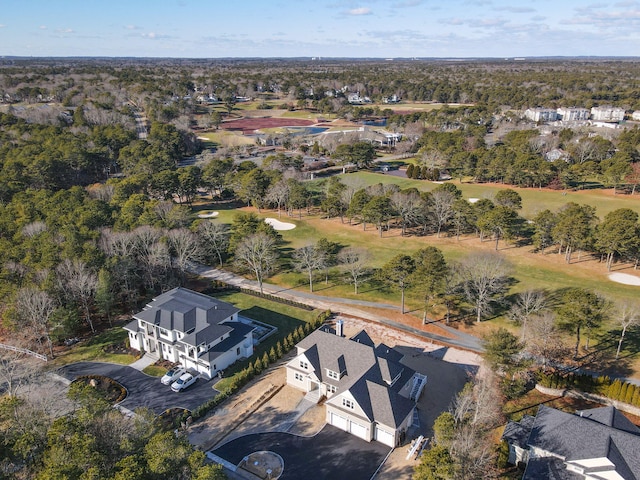 18 Pleasant Park Dr, Mashpee, MA 02649 - aerial view of property and surrounding area with nearby suburban area