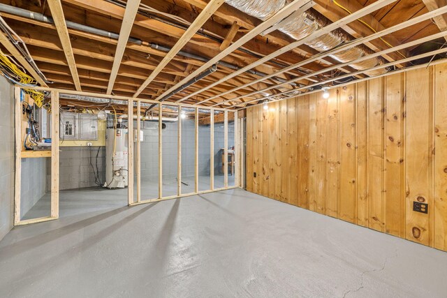 72 Forest Beach Rd, South Chatham, MA 02659 - unfinished below grade area featuring gas water heater and electric panel