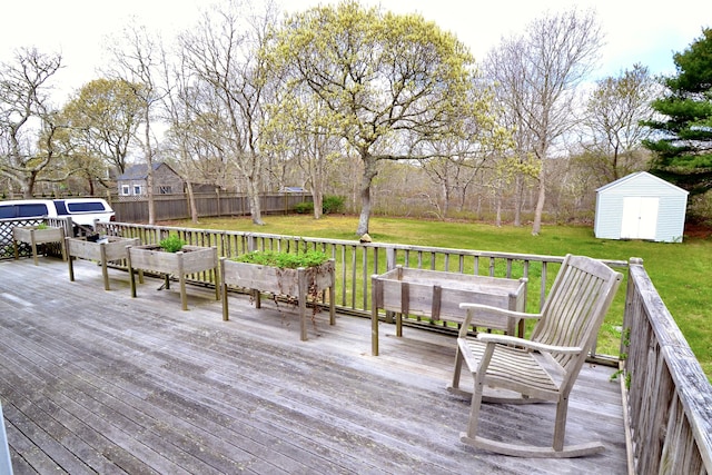 62 Jernegan Ave, Edgartown, MA 02539 - wooden terrace with a shed and an outdoor structure