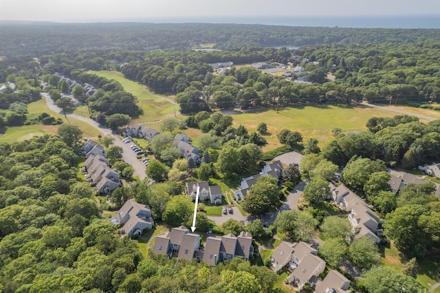 290 Fletcher Ln, Brewster, MA 02631 - aerial view of residential area with a forest