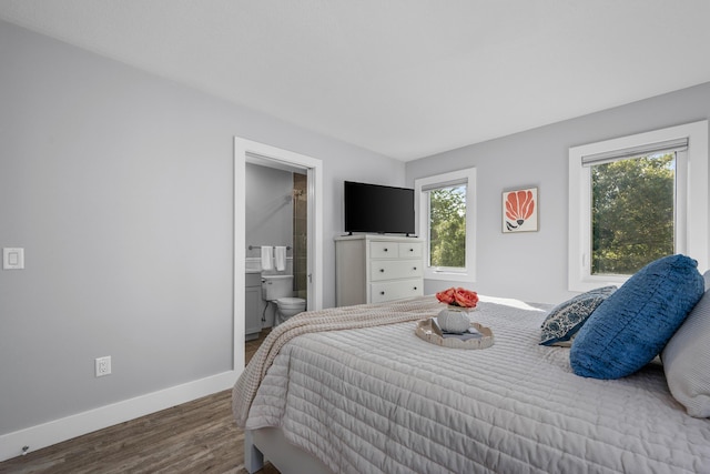 290 Fletcher Ln, Brewster, MA 02631 - bedroom with wood finished floors and connected bathroom
