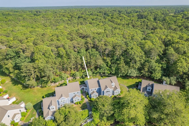 290 Fletcher Ln, Brewster, MA 02631 - aerial view of residential area with a heavily wooded area