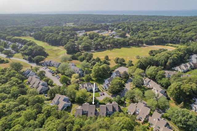 290 Fletcher Ln, Brewster, MA 02631 - aerial view of residential area featuring a forest