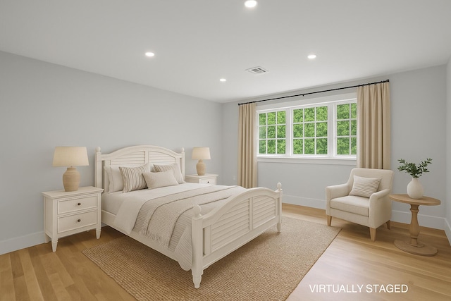 176 Palmer Ave Unit 2, Falmouth, MA 02540 - bedroom featuring light wood-style floors and recessed lighting
