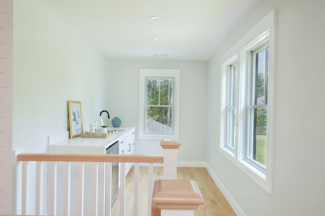 73 Tern Ln, Centerville, MA 02632 - hallway featuring light wood-style flooring and recessed lighting