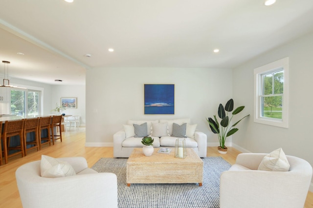 73 Tern Ln, Centerville, MA 02632 - living area featuring recessed lighting and light wood-style flooring