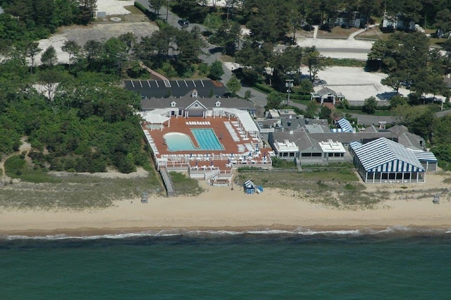 16 Hydrangea Ln, Mashpee, MA 02649 - drone / aerial view of extended coastline and a pool area