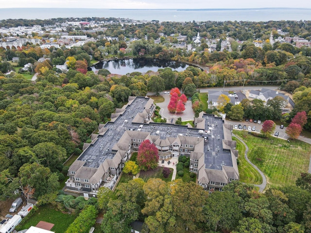 110 Dillingham Ave Unit 212U, Falmouth, MA 02540 - aerial view of property and surrounding area featuring a nearby body of water