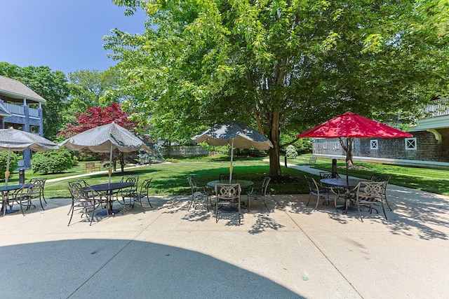 110 Dillingham Ave Unit 212U, Falmouth, MA 02540 - view of patio with outdoor dining area